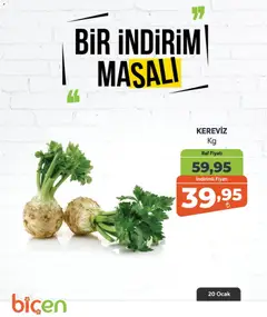 Biçen Market Bir İndirim MaSalı - sebze 20.01.2026 - Broşürünün önizlemesi