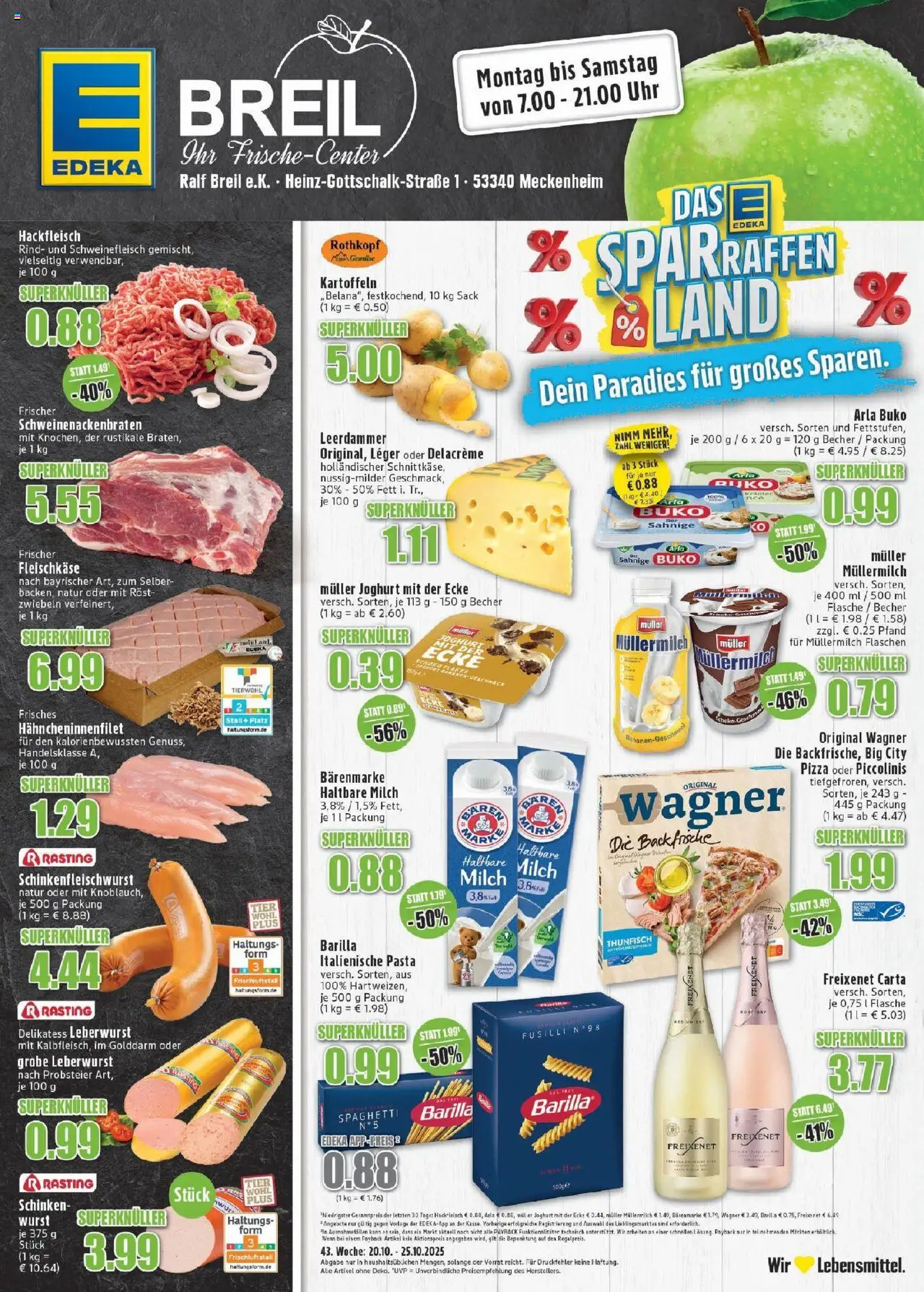 EDEKA Prospekt ab 19.10.2025 - Prospekt Meckenheim Online