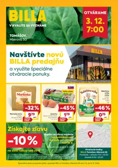 Náhľad Billa letáku platného od 03.12.2025