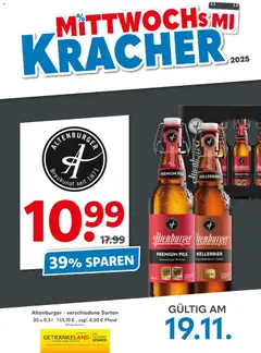 Vorschau von dem Prospekt des Geschäftes Getränkeland, gültig ab dem 19.11.2025