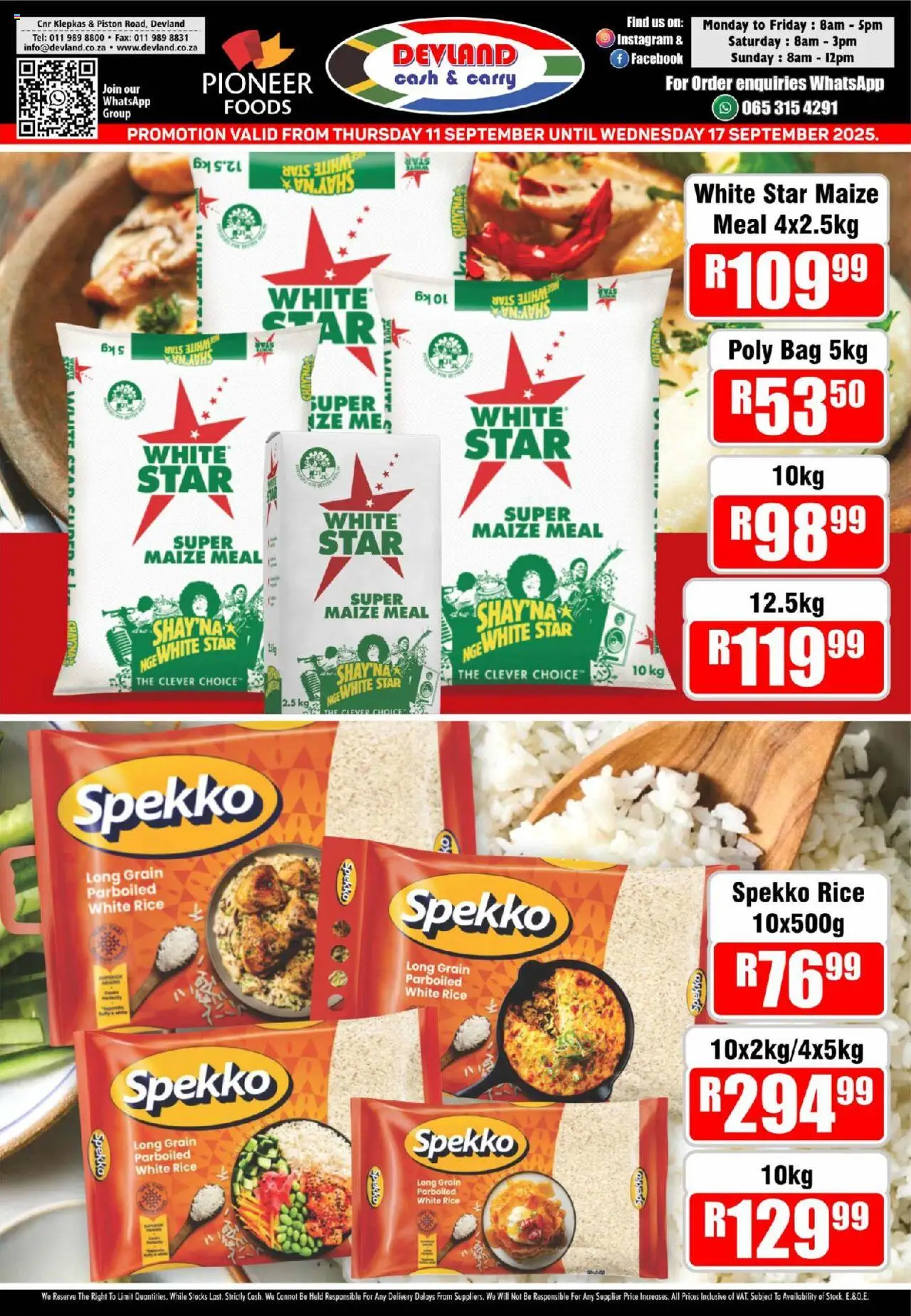 Devland Specials from 11/09 - 17/09/2025 > Promotions