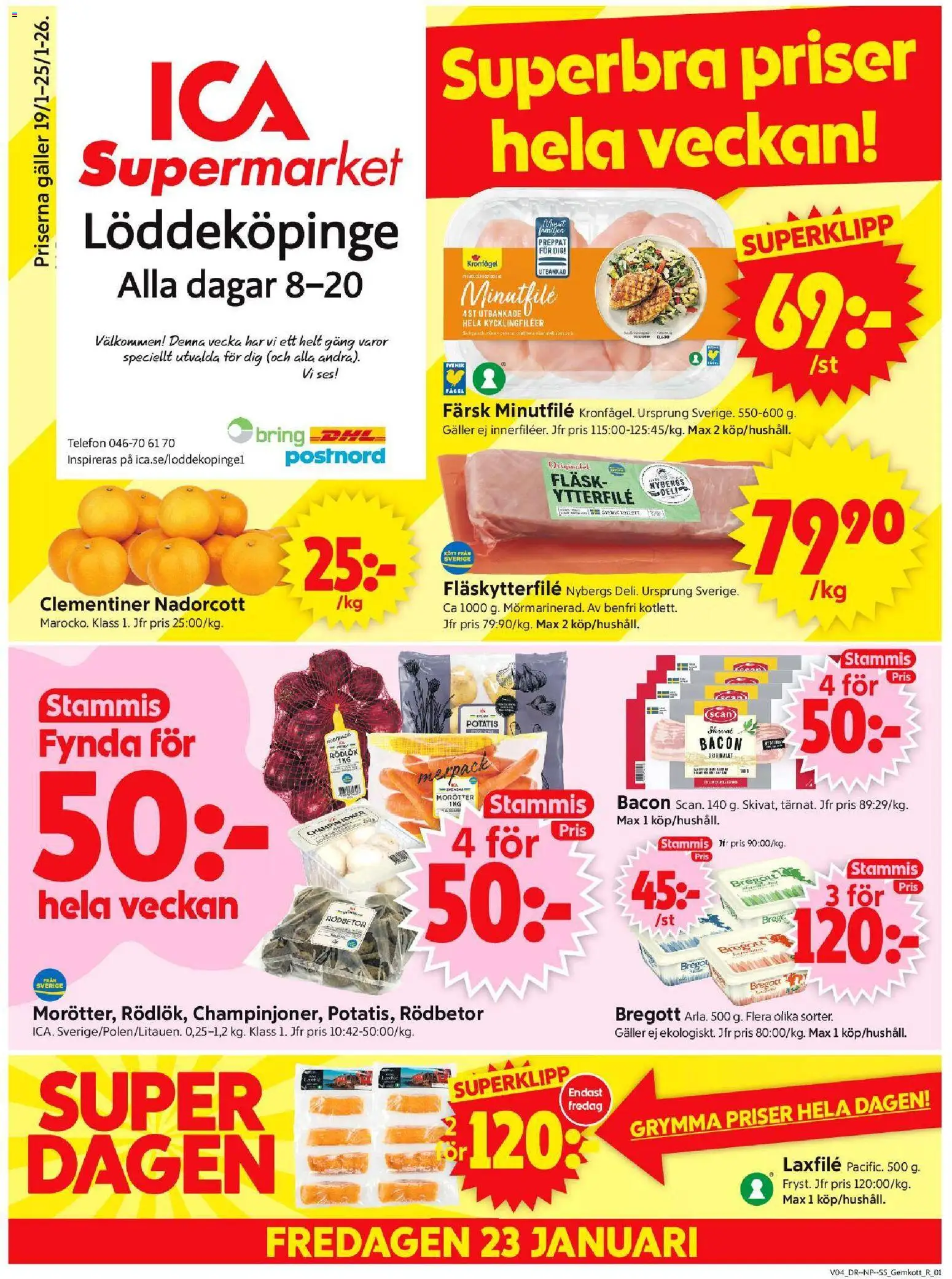 Förhandsgranska reklamblad Löddeköpinge från butik ICA Supermarket gäller från 19/01/2026