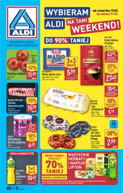 Náhled nabídky: Aldi Polsko Aldi Polsko leták - Oferta weekendowa platný od 19.03.2026