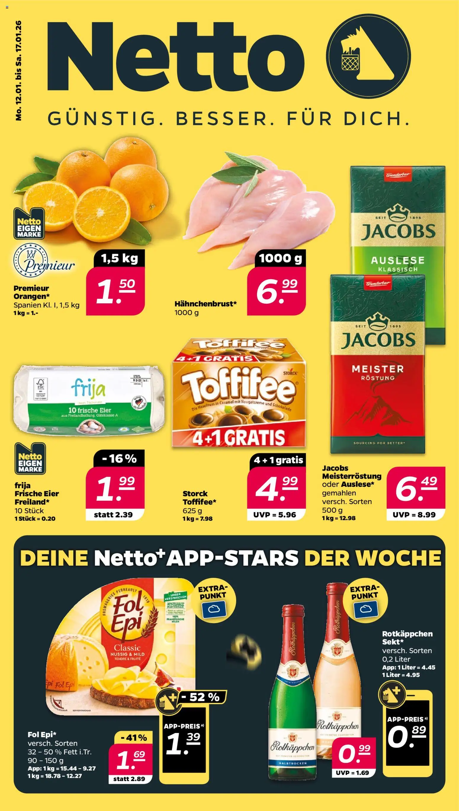Vorschau von dem Prospekt des Geschäftes Netto, gültig ab dem 12.01.2026