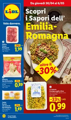 Anteprima dell'opuscolo Lidl volantino Emilia-Romagna dal negozio Lidl valido da 30/04/2026