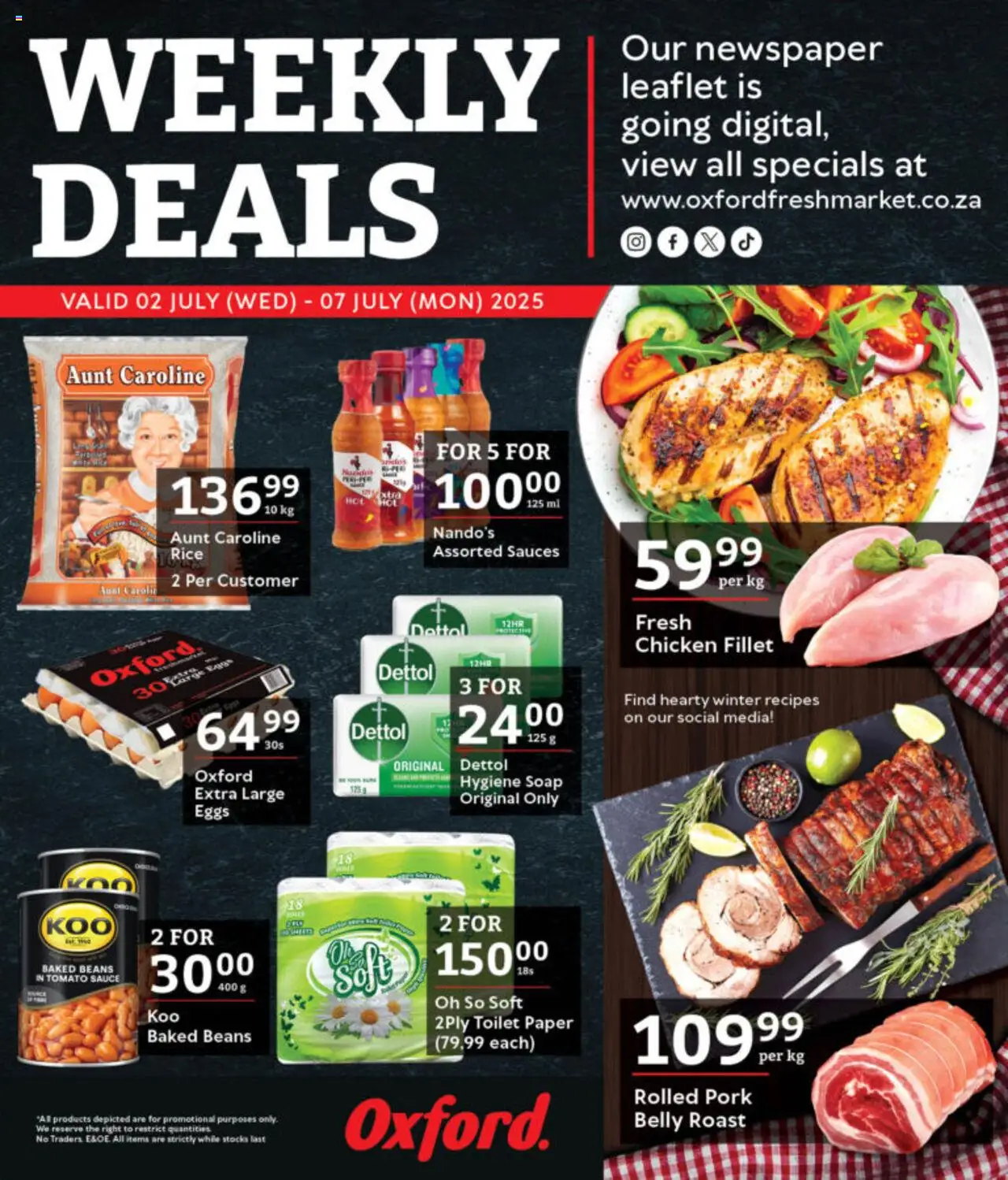 Oxford Freshmarket Specials from 02/07 - 07/07/2025 > Promotions