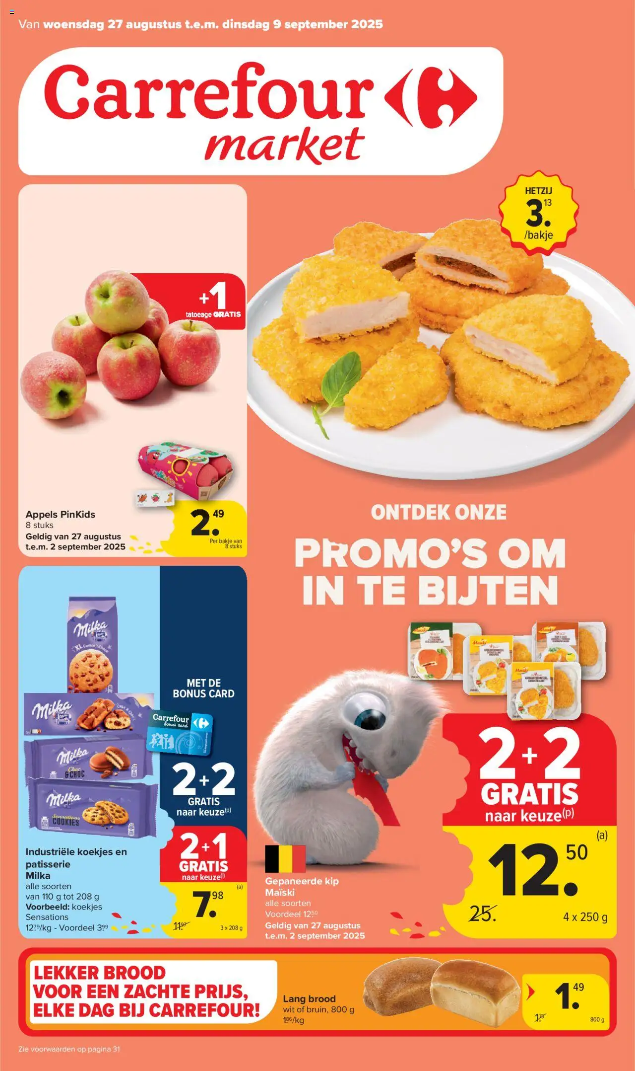 Carrefour shop Market Promoties geldig vanaf 27/08/2025 - Paginanummer 1