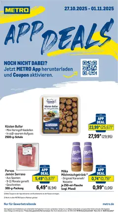 Vorschau von dem Prospekt des Geschäftes Metro, gültig ab dem 27.10.2025