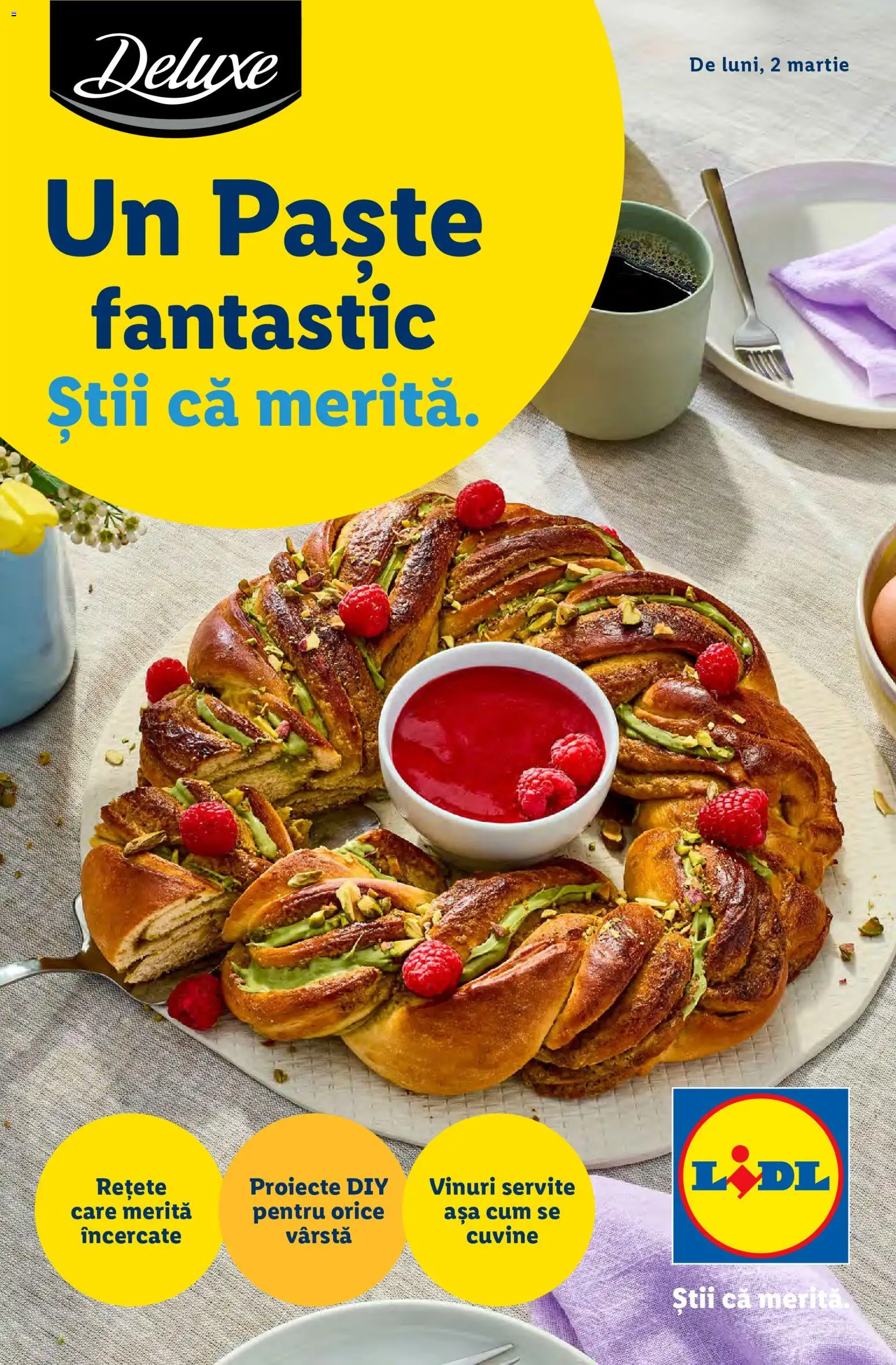 Previzualizarea de cataloage: Lidl Catalog - Paște valabil de la 02.03.2026