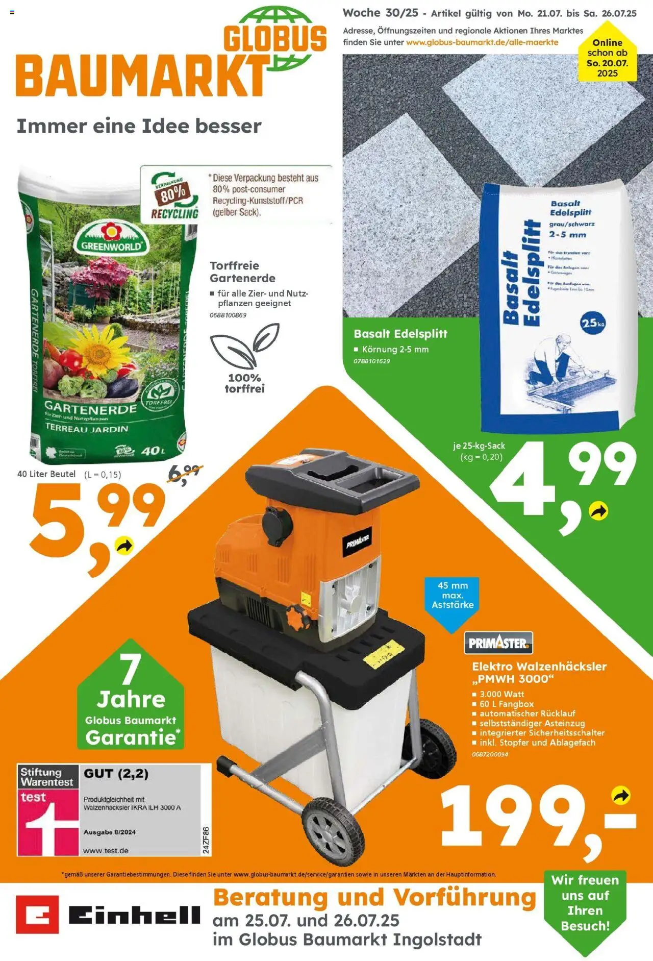 Globus Baumarkt Prospekt Ingolstadt (vom 20.07.2025 - 26.07.2025)