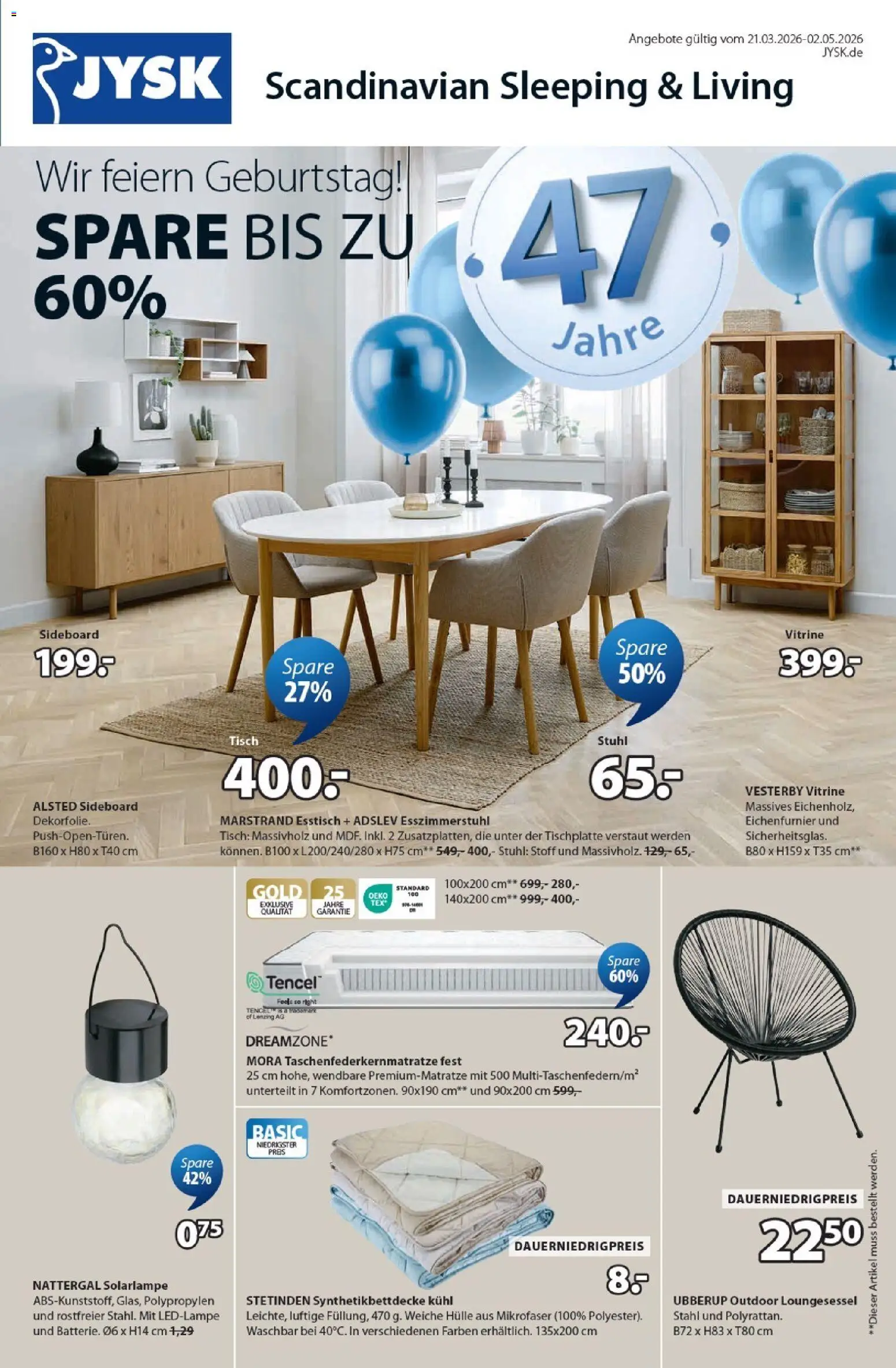 Vorschau von dem Prospekt des Geschäftes JYSK, gültig ab dem 21.03.2026