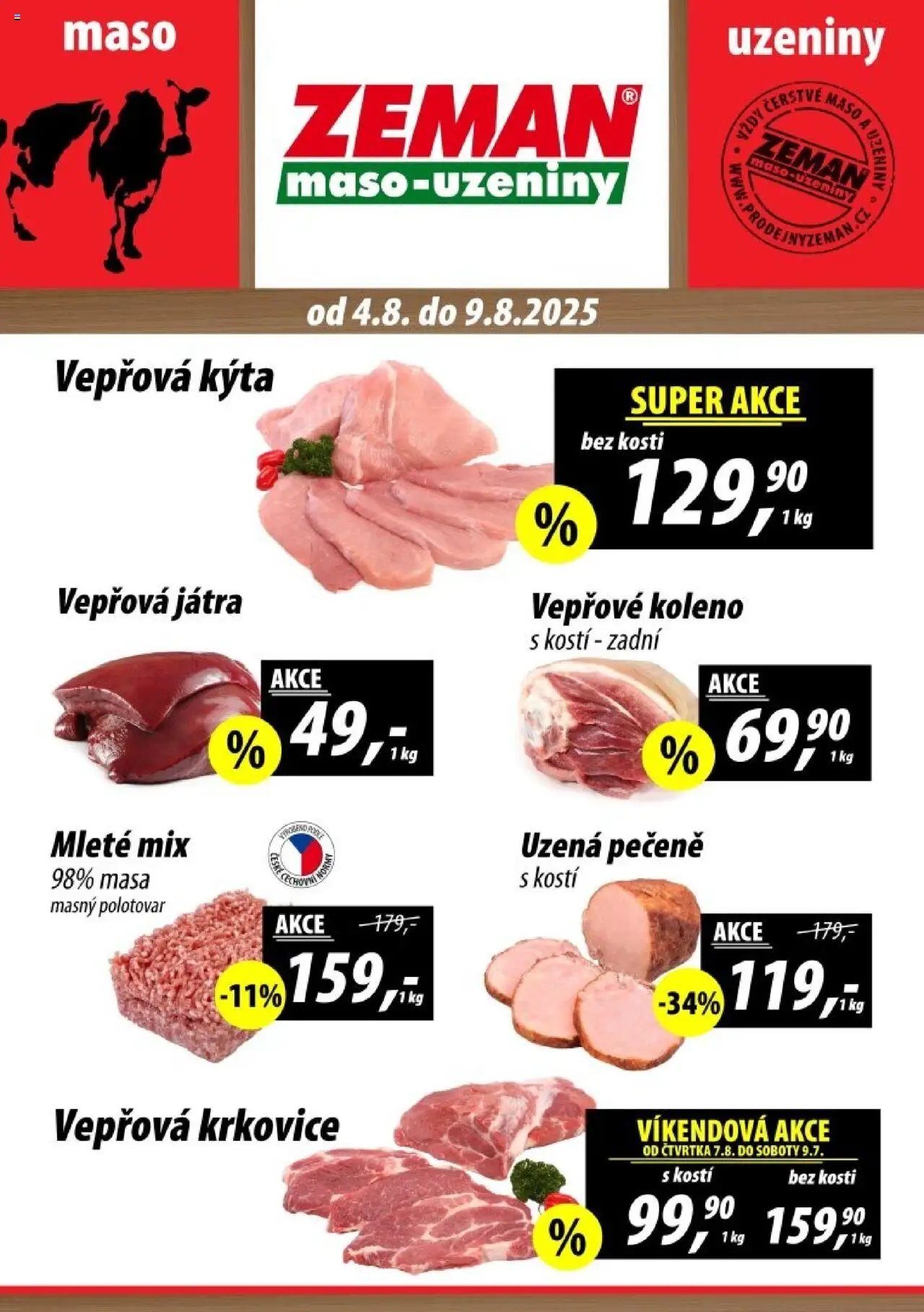  Prodejny Zeman Leták - Dačice (04.08.2025 - 09.08.2025)