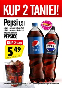 Pogląd gazetki "Promocja - Pepsi 1,5 l" ze sklepu Prim Market ważnej od 30.10.2025