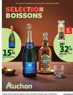 Prévisualisation de Sélection alcool du magasin Auchan formulaire valide 27/11/2025