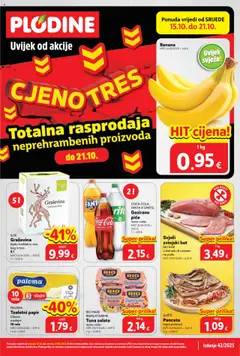 Pregled letka Katalog trgovine Plodine vrijedi od 15.10.2025