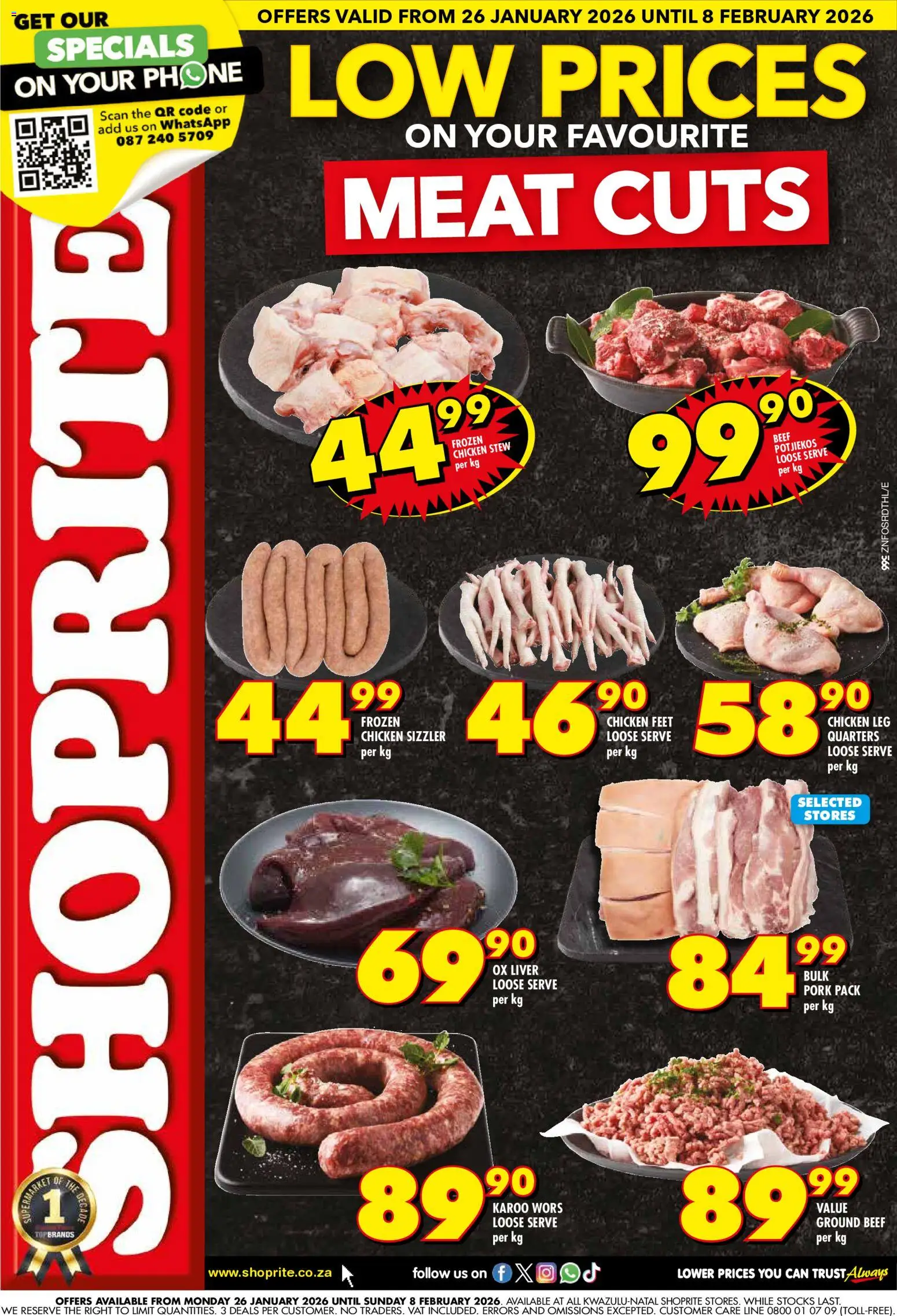 Preview of Shoprite flyer valid from 26/01/2026