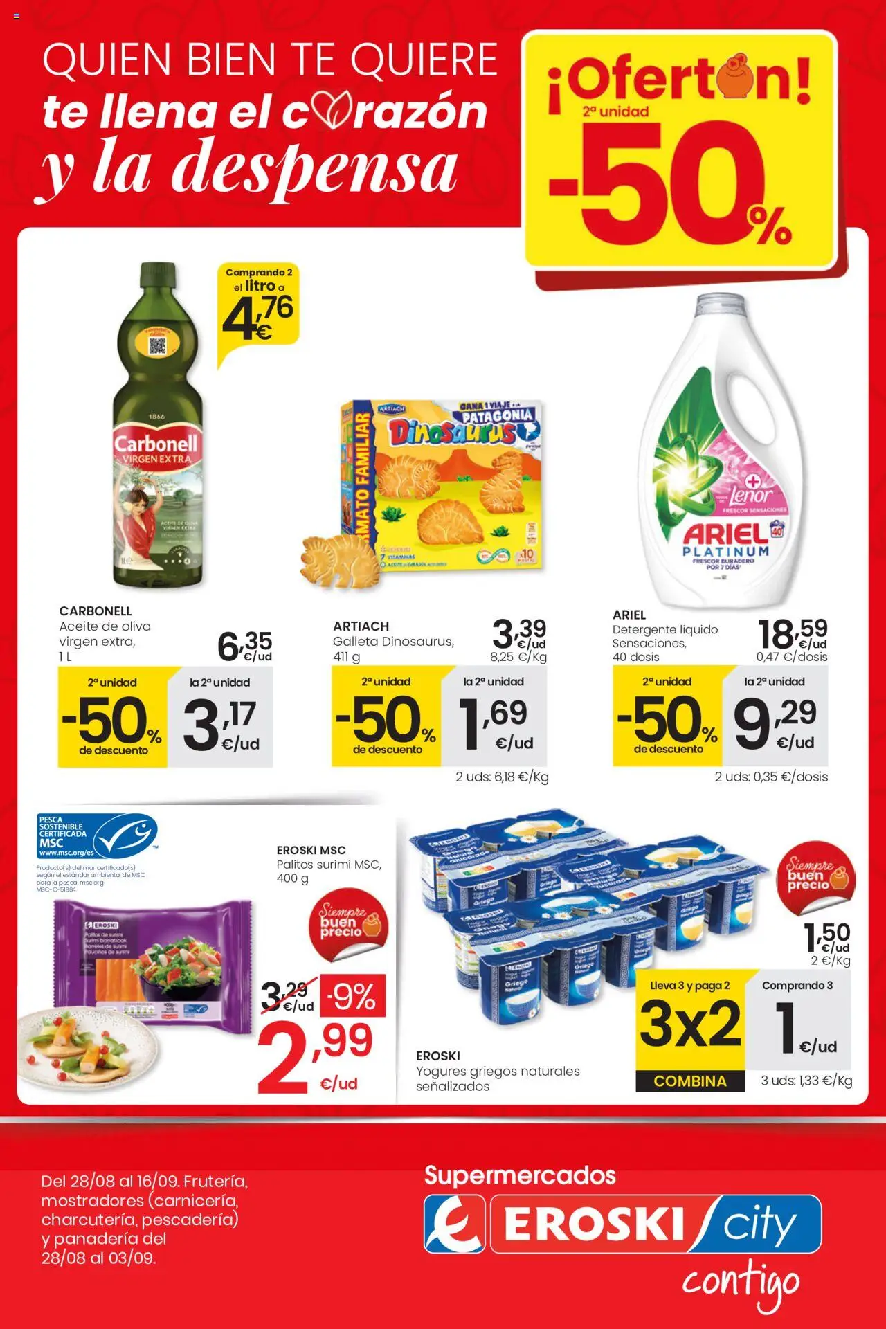 Folleto Eroski del 28/08/2025 - 16/09/2025 > Ofertón Supermercados