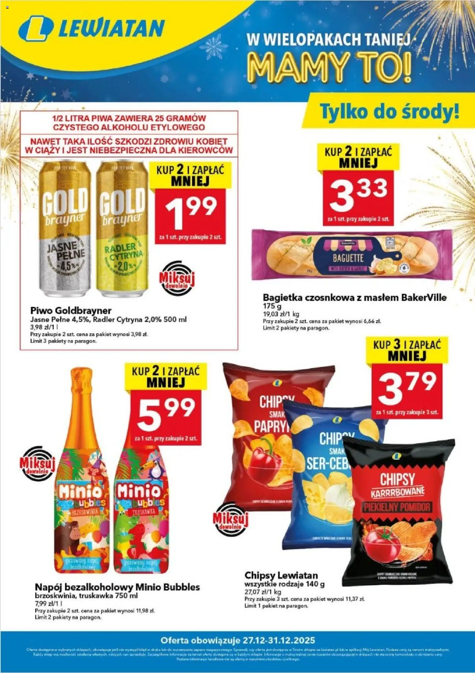 Pogląd gazetki "Kupuj i zyskaj więcej" ze sklepu Lewiatan ważnej od 27.12.2025