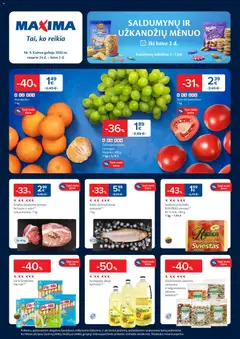 MAXIMA parduotuvės leidinio Leidinys galiojančio nuo 2026.02.24 peržiūra