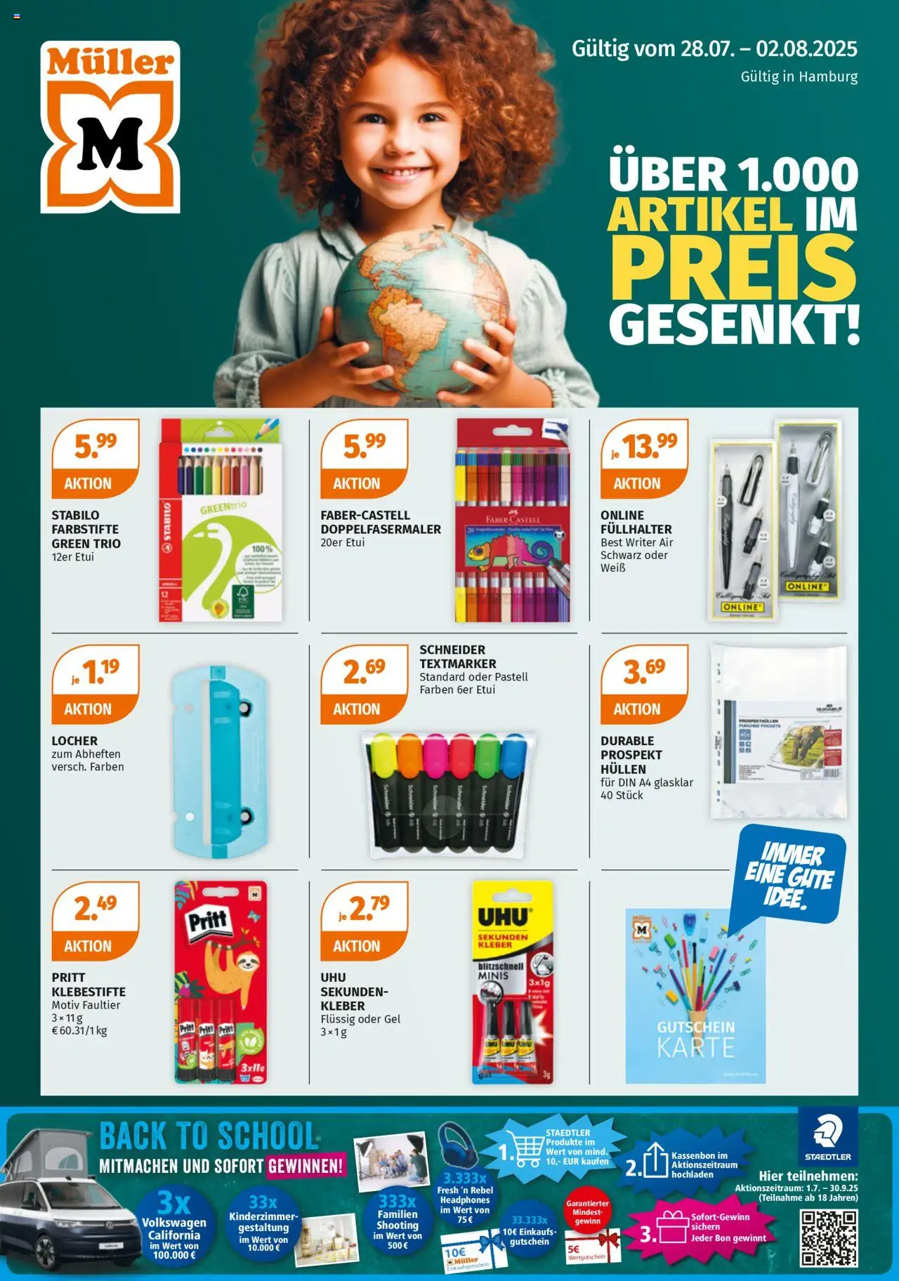 Müller Startklar für den Schulanfang (vom 28.07.2025 - 02.08.2025)