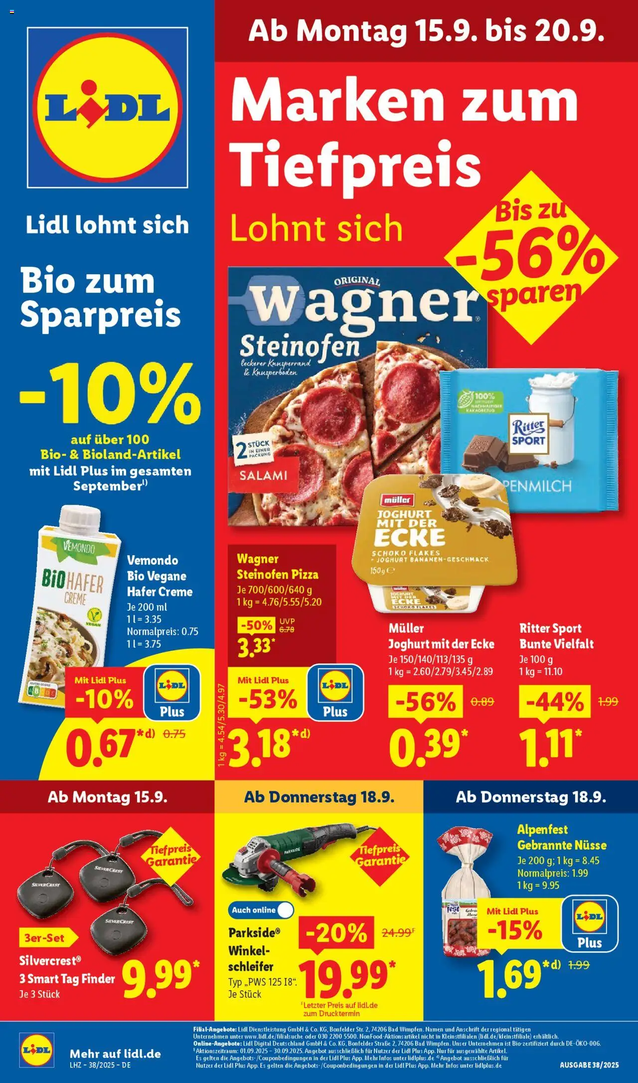 LIDL Prospekt ab Montag 15.09.2025 > Prospekt Bernsdorf