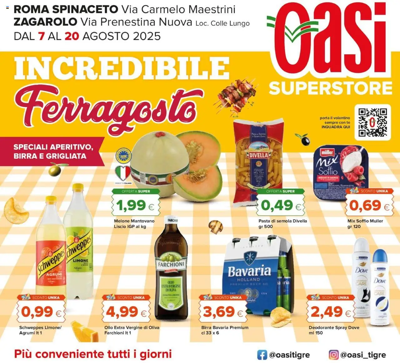 Volantino Oasi valido da 07/08/2025 numero di pagina 1