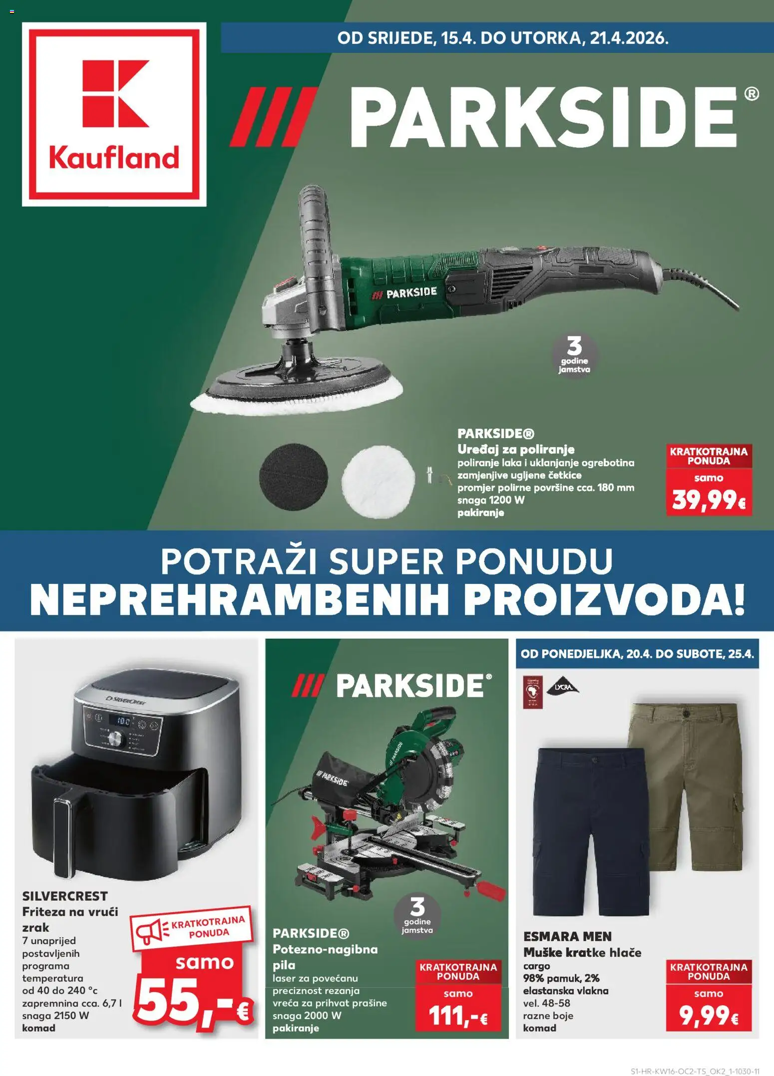 Pregled letka Rijeka Zamet trgovine Kaufland vrijedi od 15.04.2026