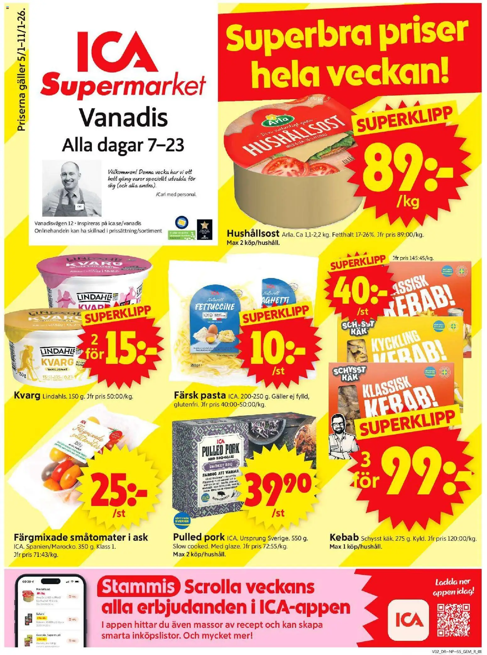 Förhandsgranska reklamblad Stockholm från butik ICA Supermarket gäller från 05/01/2026