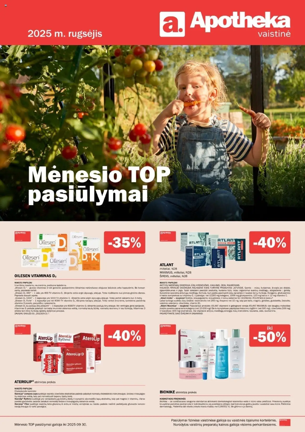 Apotheka leidinys galioja nuo 2025.09.01 – puslapio numeris 1 - Tv