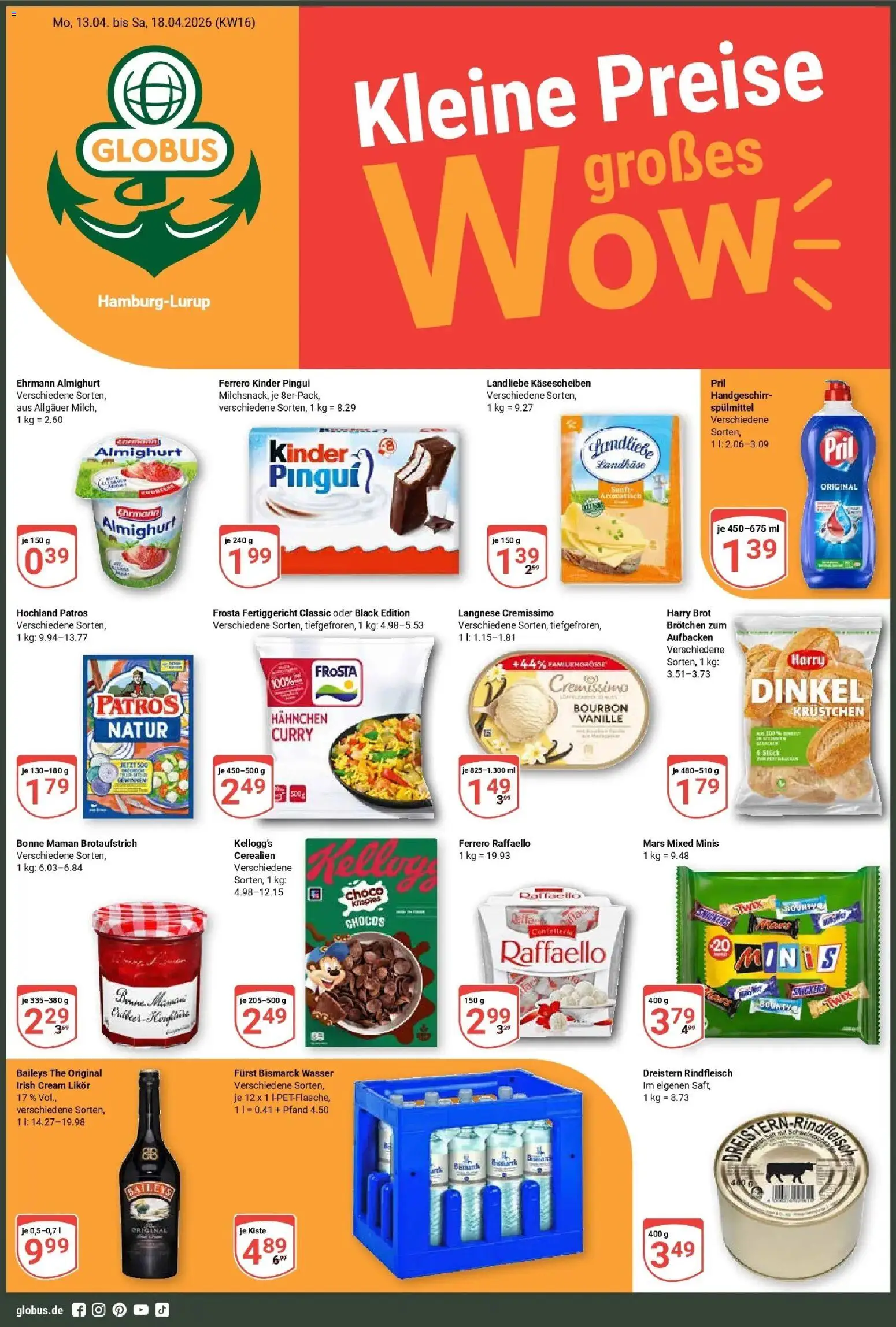Vorschau von dem Prospekt des Geschäftes Globus, gültig ab dem 13.04.2026