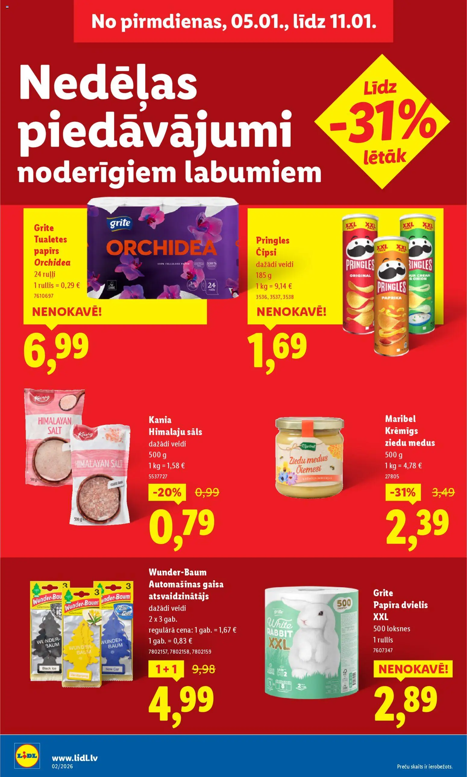 Skatīt Lidl akciju bukletu, derīgs no 2026.01.05