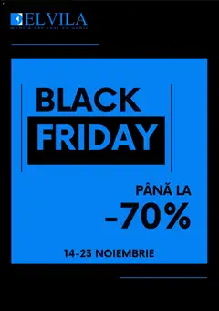 Previzualizarea de cataloage: Elvila Black Friday valabil de la 14.11.2025