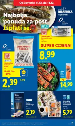 Pregled letka Katalog trgovine Lidl vrijedi od 08.12.2025 | Stranica: 85