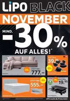 Vorschau des Merkblatts Black Friday vom Shop Lipo gültig von 25.11.2025 bis 08.12.2025