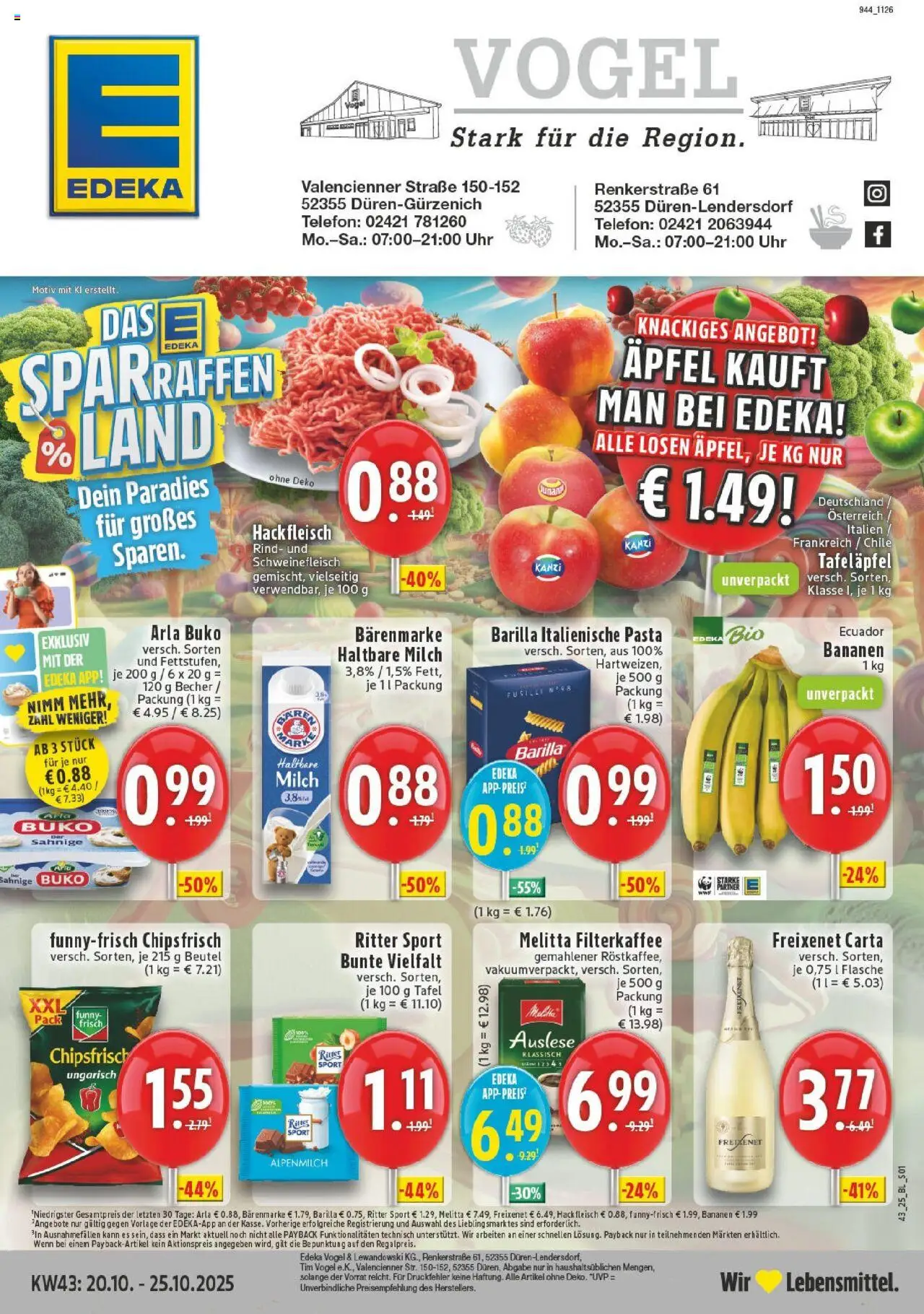 EDEKA Prospekt ab 19.10.2025 - Prospekt Düren Online