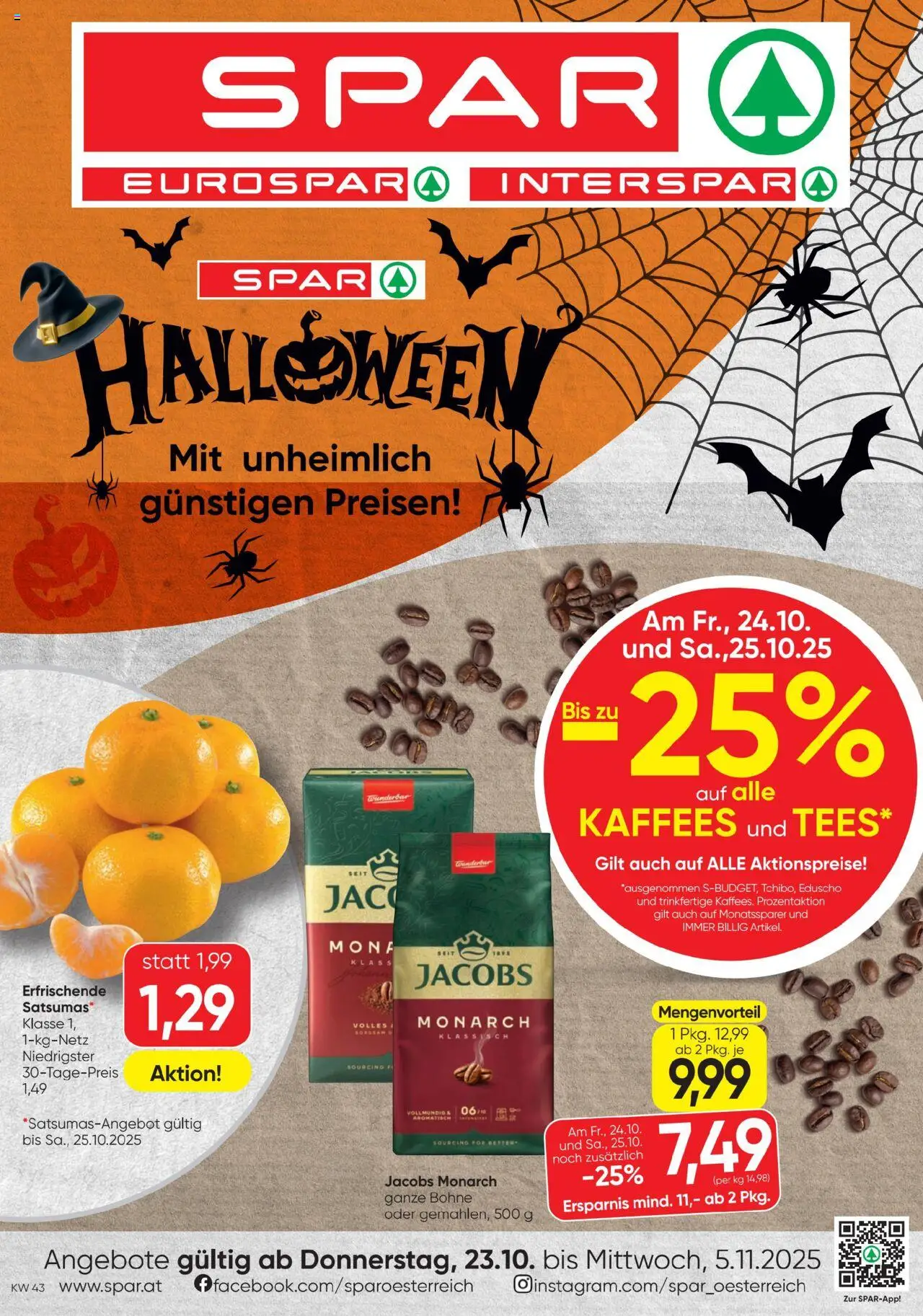  SPAR Flugblatt 23.10.2025 - Prospekt "Aktuelle Angebote" - Seite 1