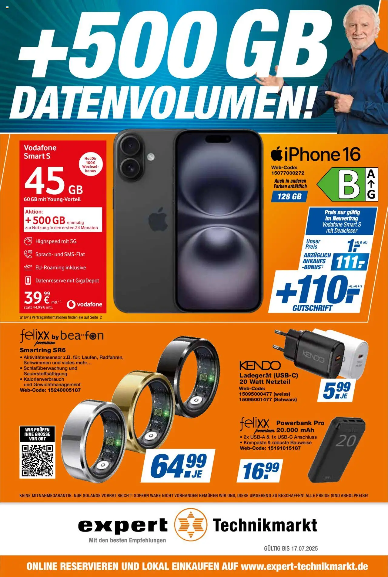 Vorschau von dem Prospekt des Geschäftes Expert, gültig ab dem 11.07.2025 - Powerbank, Ladegerät, Netzteil