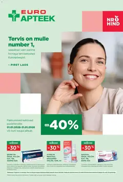 Euroapteek kliendilehe eelvaade alates 2026.01.01