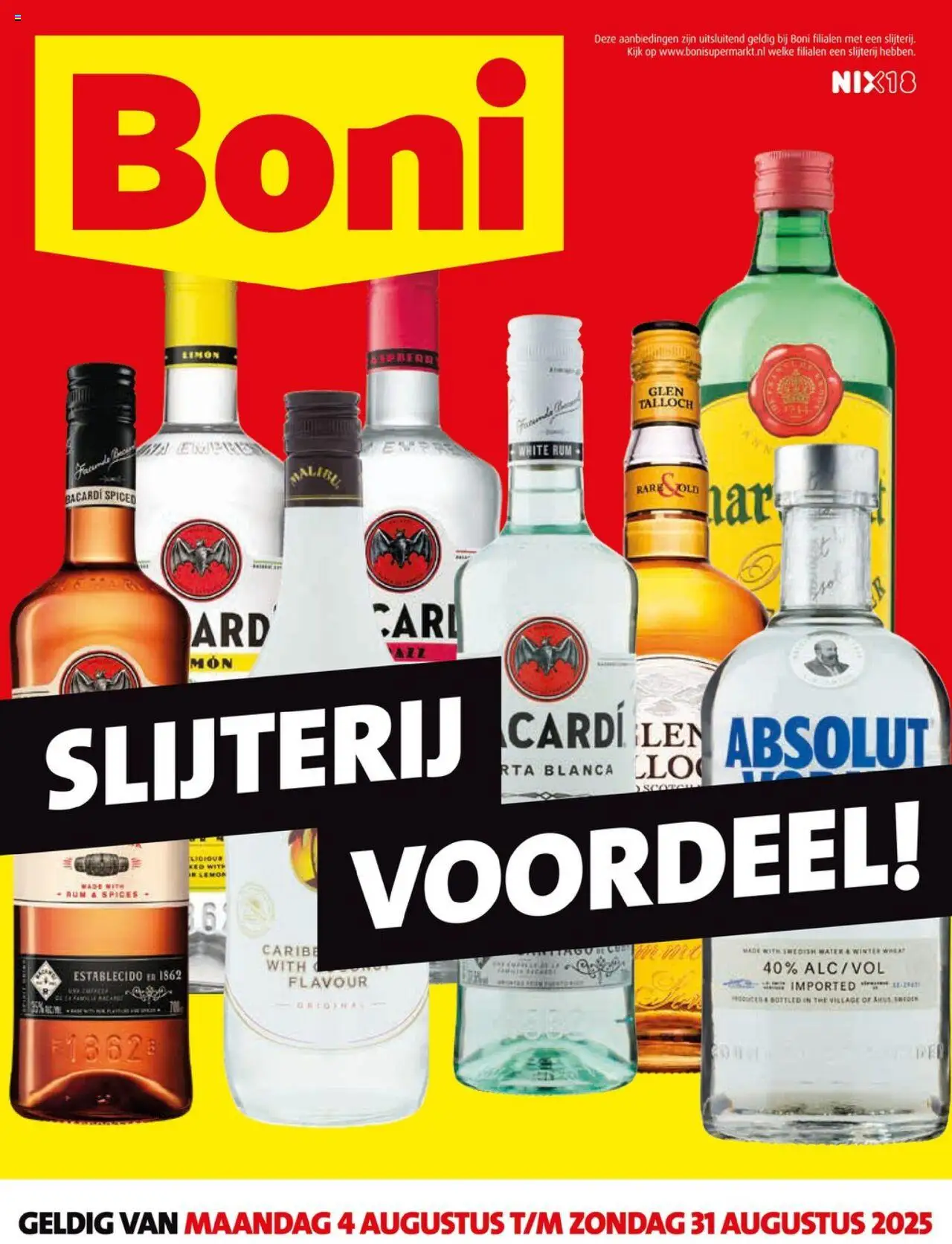 Boni shop Slijterij folder geldig vanaf 04-08-2025 - Paginanummer 1