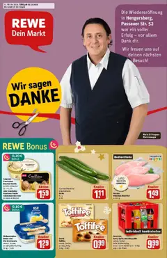 Vorschau von dem Prospekt des Geschäftes Rewe, gültig ab dem 15.12.2025