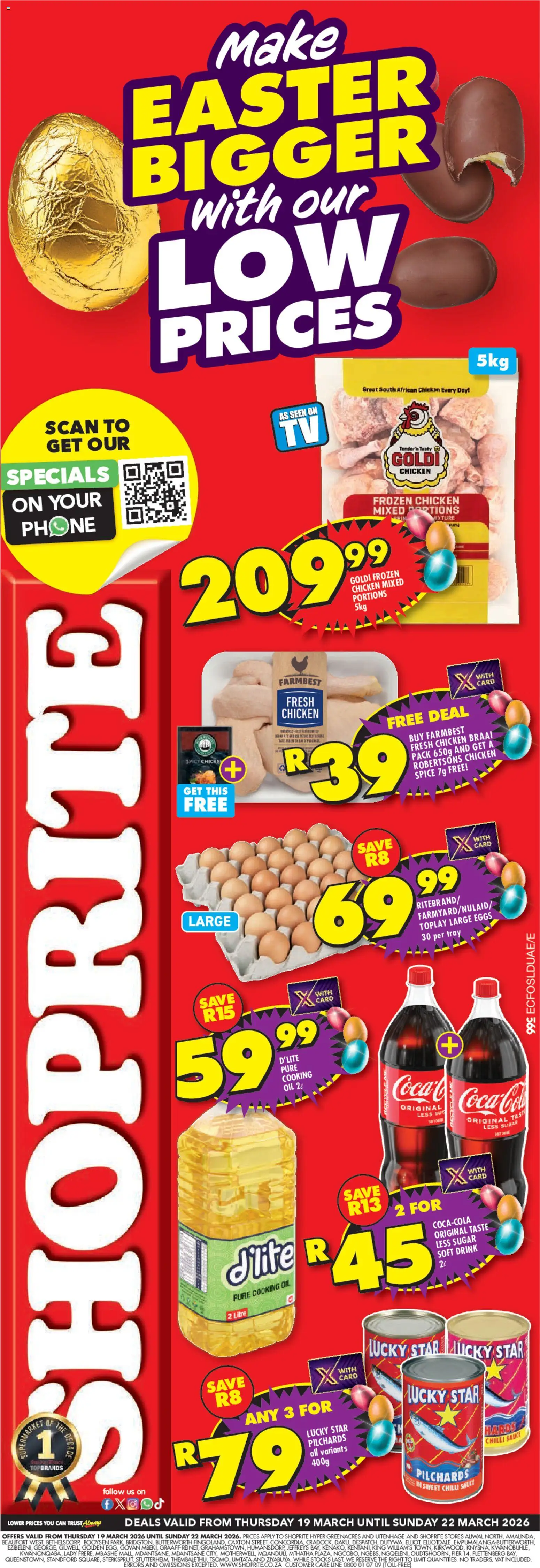 Preview of Shoprite flyer valid from 19/03/2026