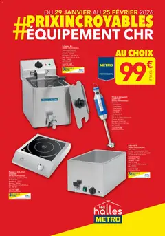 Prévisualisation de Prix Incroyables Equipement CHR du magasin METRO formulaire valide 29/01/2026