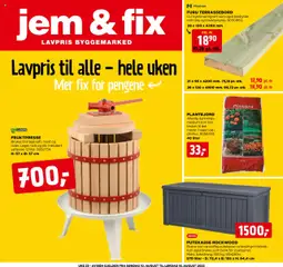 Forhåndsvis Kundeavis fra butikk Jem & Fix gyldig fra 10/08/2025