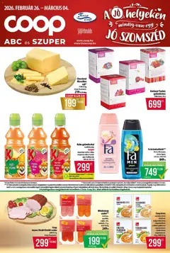 COOP - Tisza - Abc & Szuper megtekintése, amely érvényes 2026.02.26.-től