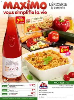 Prévisualisation de Catalogue Epicerie du magasin Maximo formulaire valide 01/08/2025