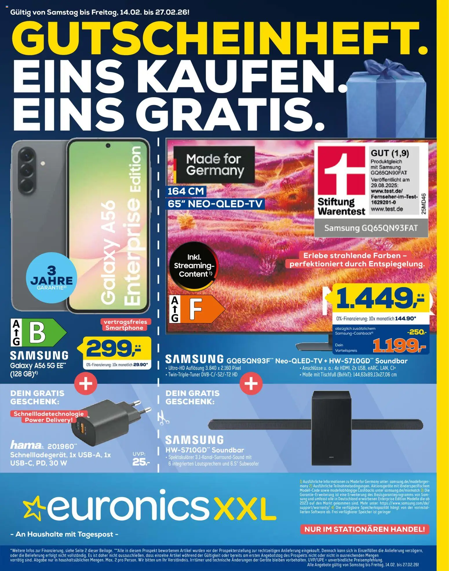 Vorschau von dem Prospekt des Geschäftes Euronics, gültig ab dem 14.02.2026