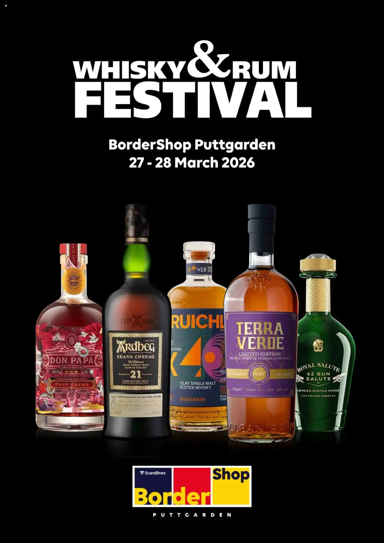 Eksempel på tilbudsavis Bordershop - Whisky&Rum Festival forår 2026 fra butik Bordershop gyldig fra 27/03/2026