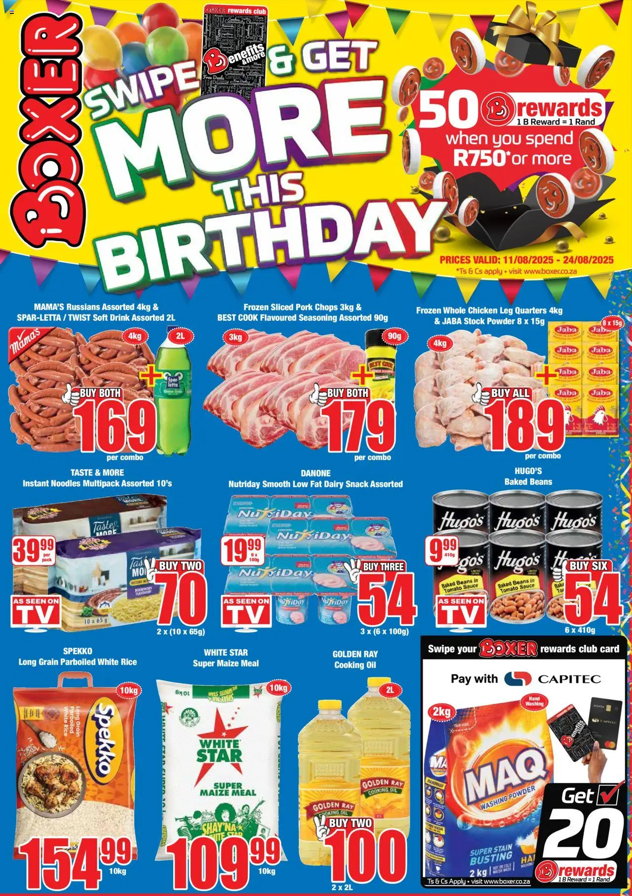 Boxer Eastern Cape Selected Stores - Specials from 11/08 - 24/08/2025 > Promotions