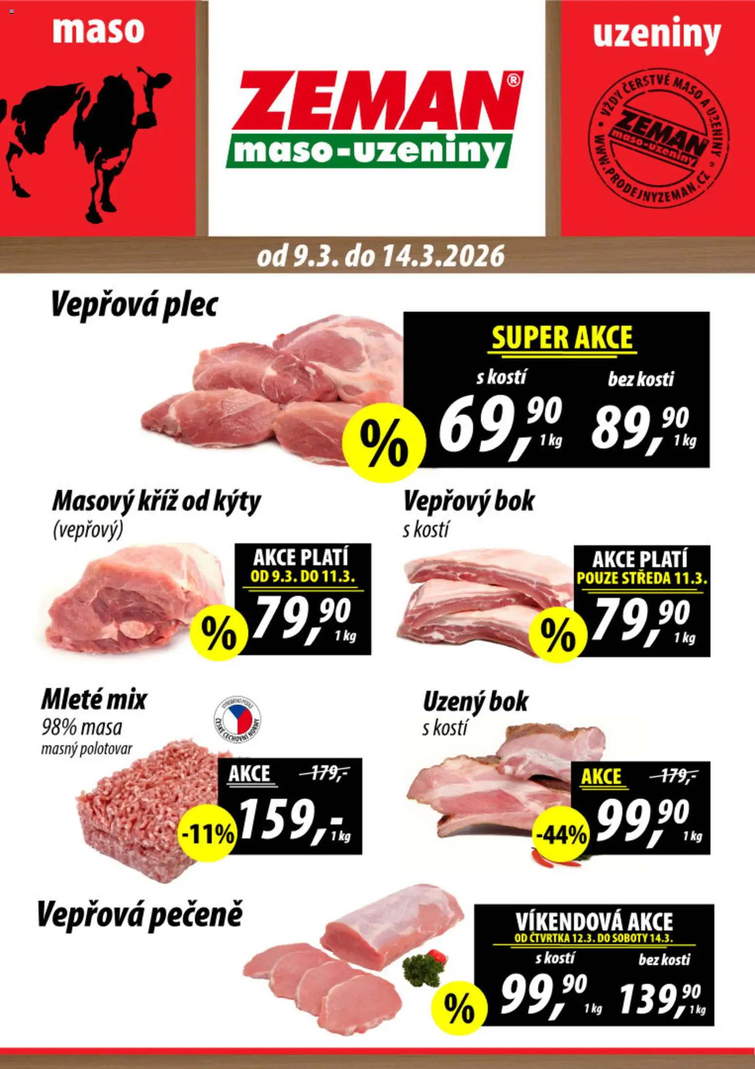 Náhled nabídky: Prodejny Zeman Prodejny Zeman leták platný od 09.03.2026