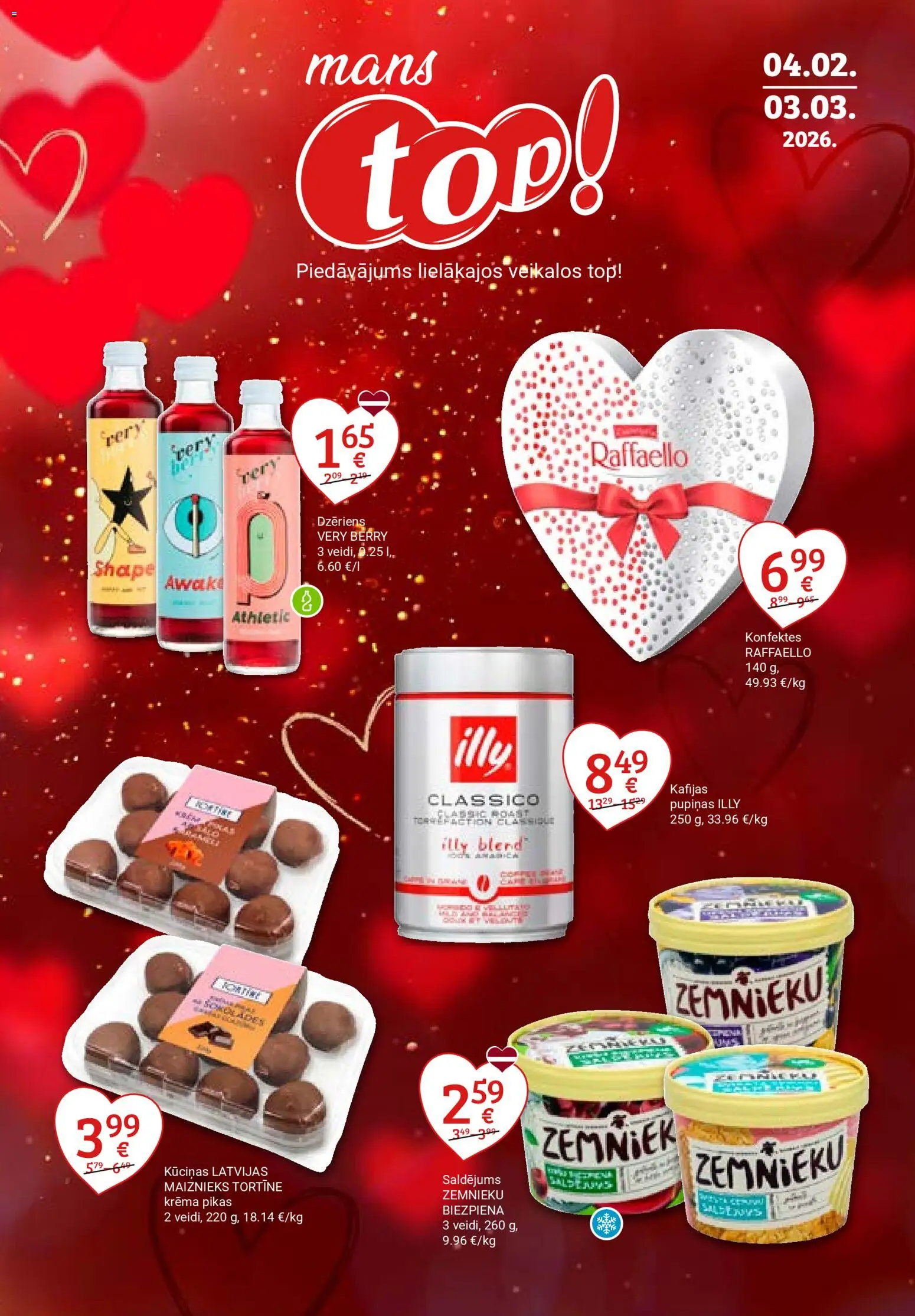 Skatīt Top! akciju bukletu, derīgs no 04.02.2026.